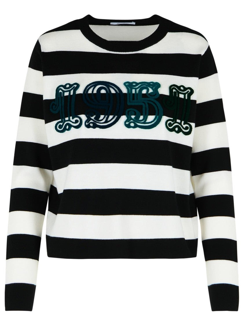 Max Mara Viterbo' Two-Tone Virgin Wool Sweater