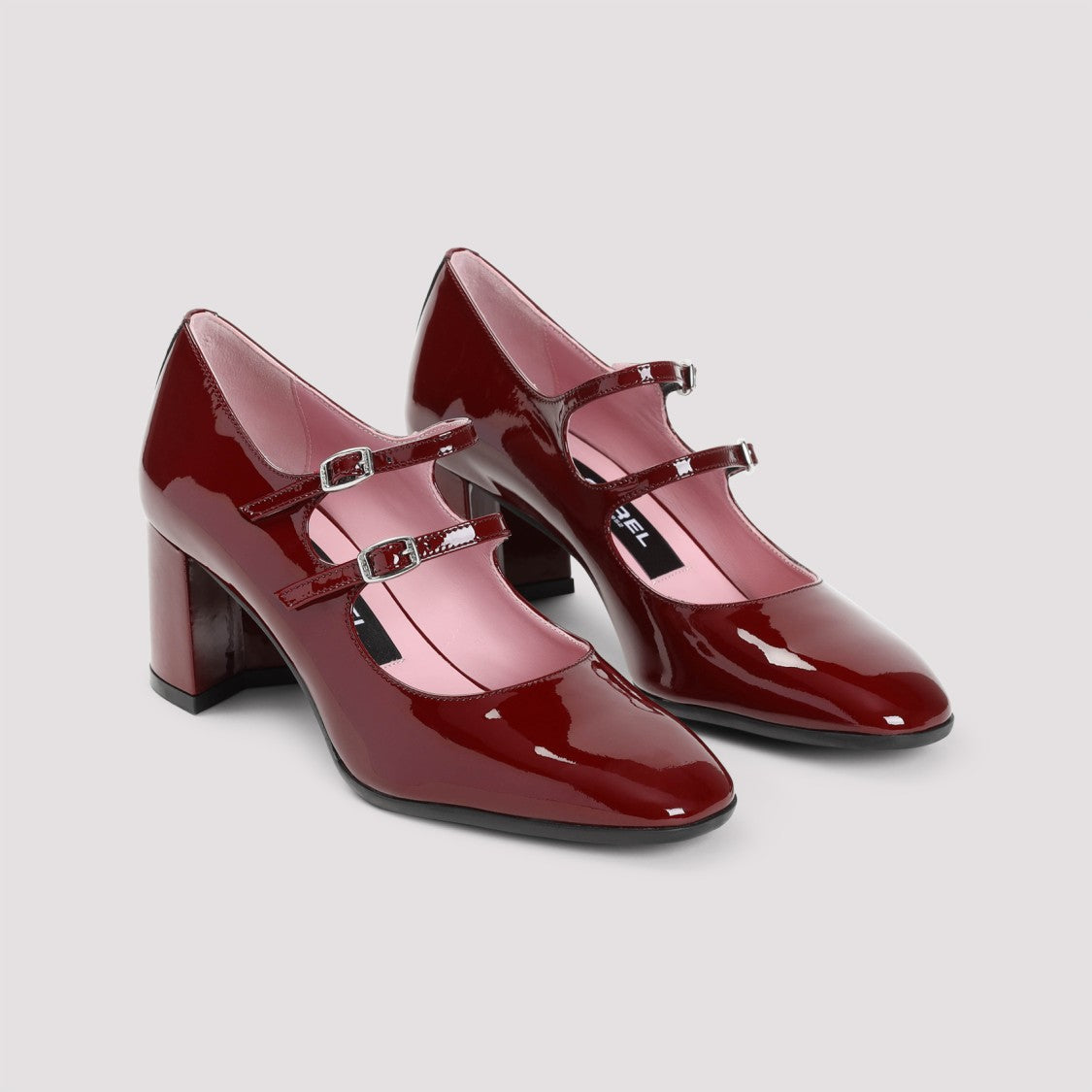 Carel Paris "Alice" Red Leather Pumps