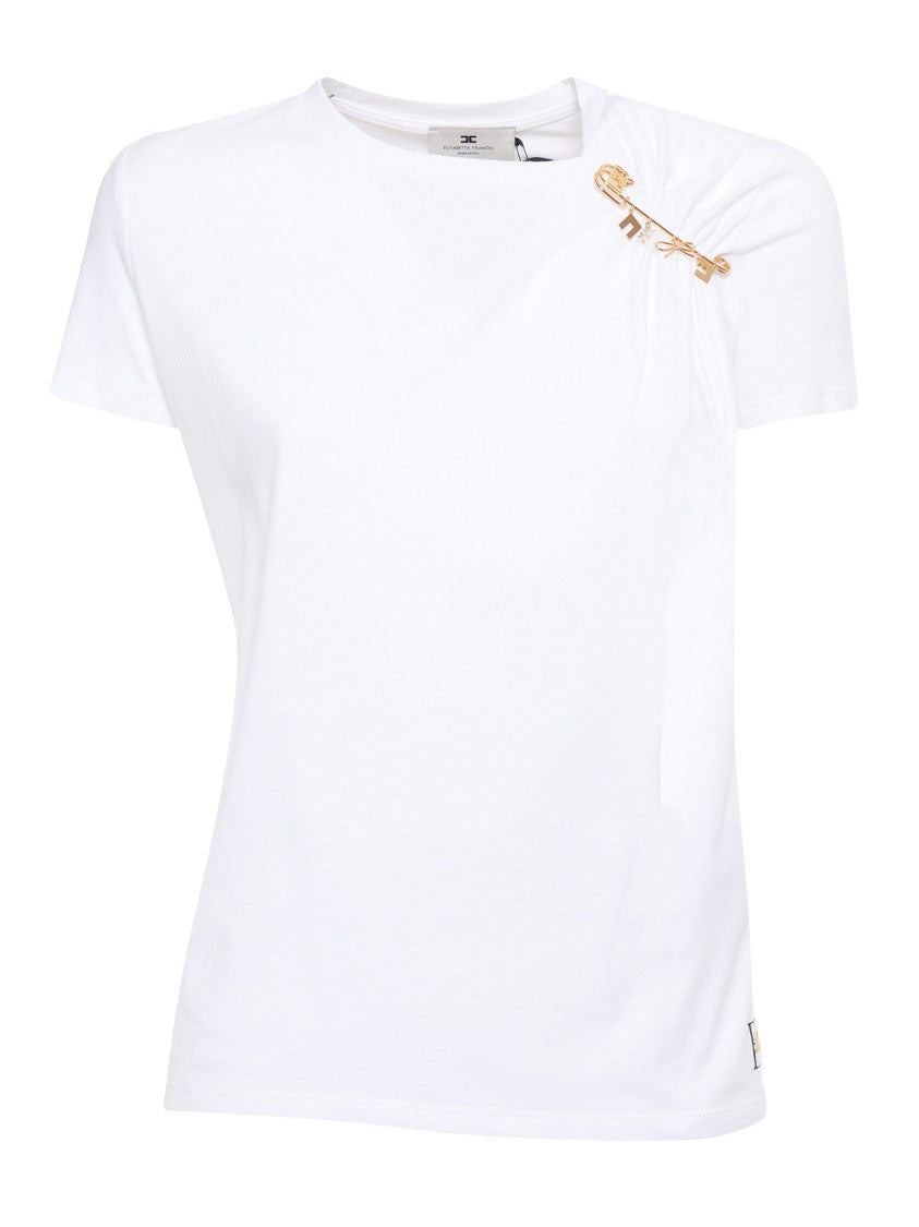 Elisabetta Franchi Classic Crew Neck T-Shirt