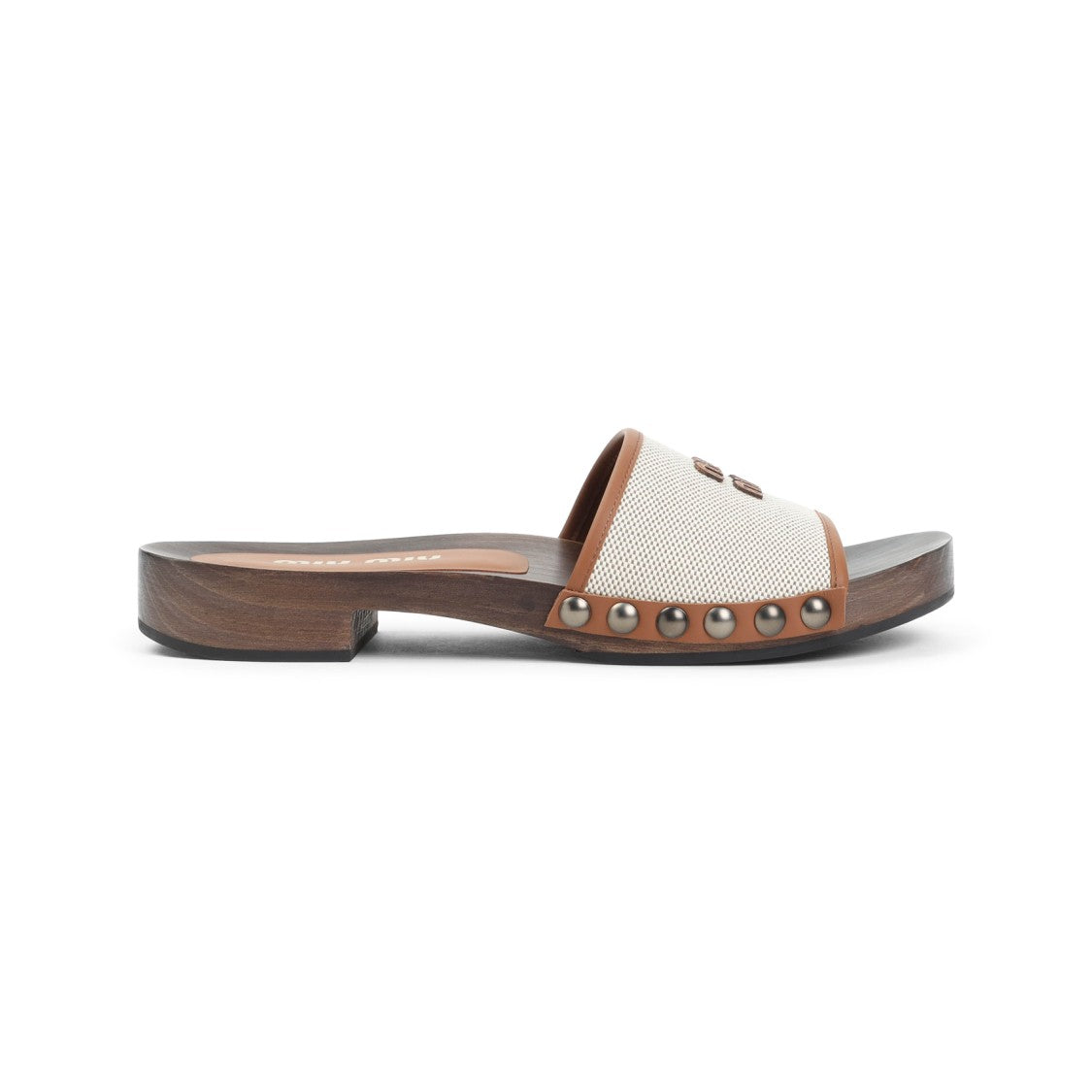 Miu Miu Low Heel Open-Toe Sandals