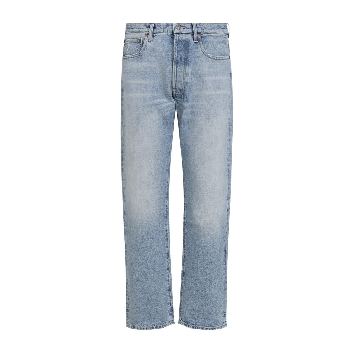 Valentino Light Wash Straight-Leg Denim Jeans