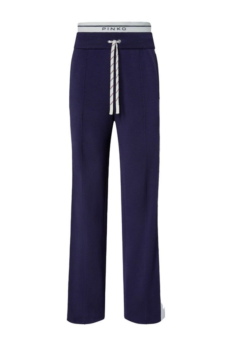 Pinko Multicolor Viscose Blend Wide Leg Trousers