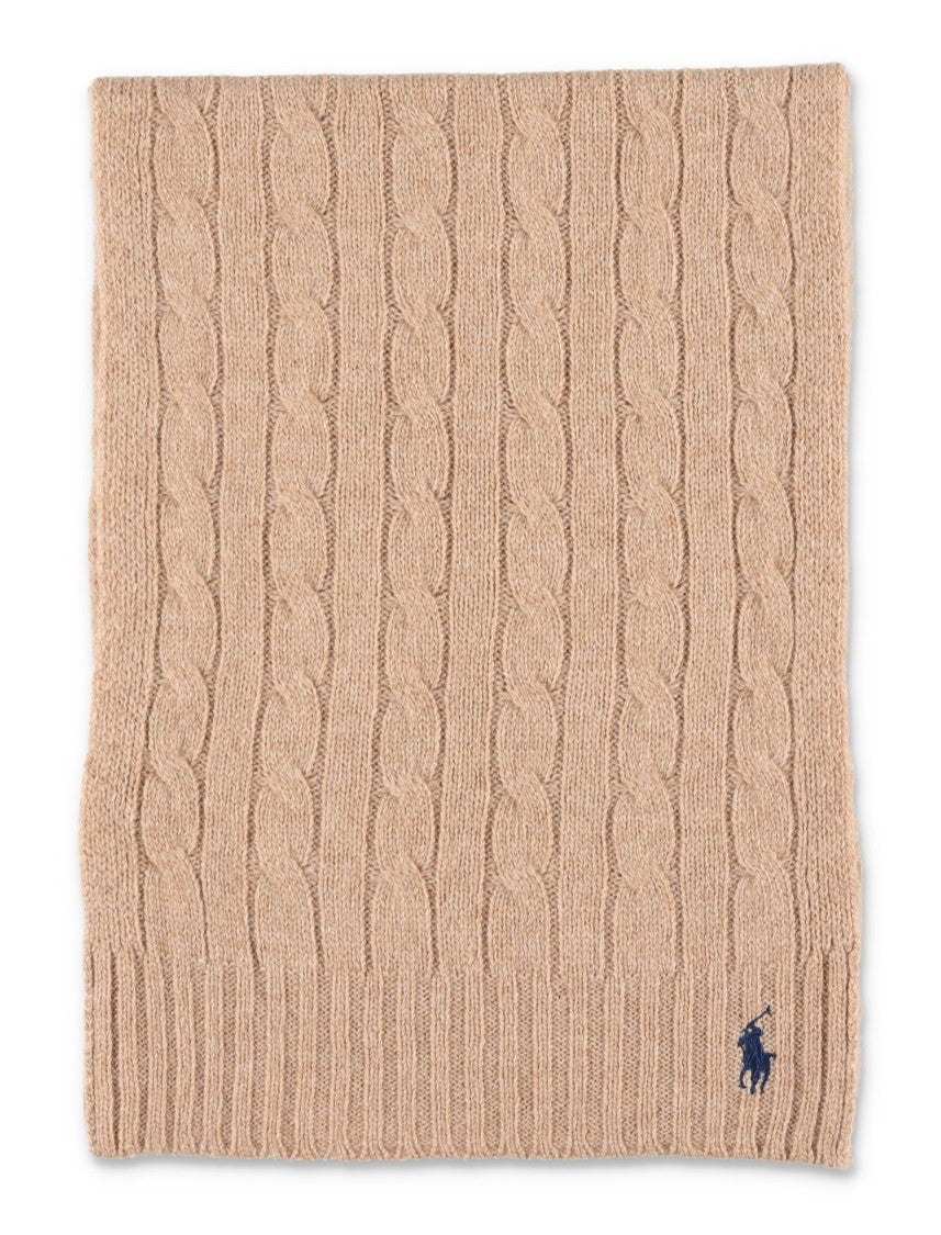 Polo Ralph Lauren Wool Cable Scarf Pony