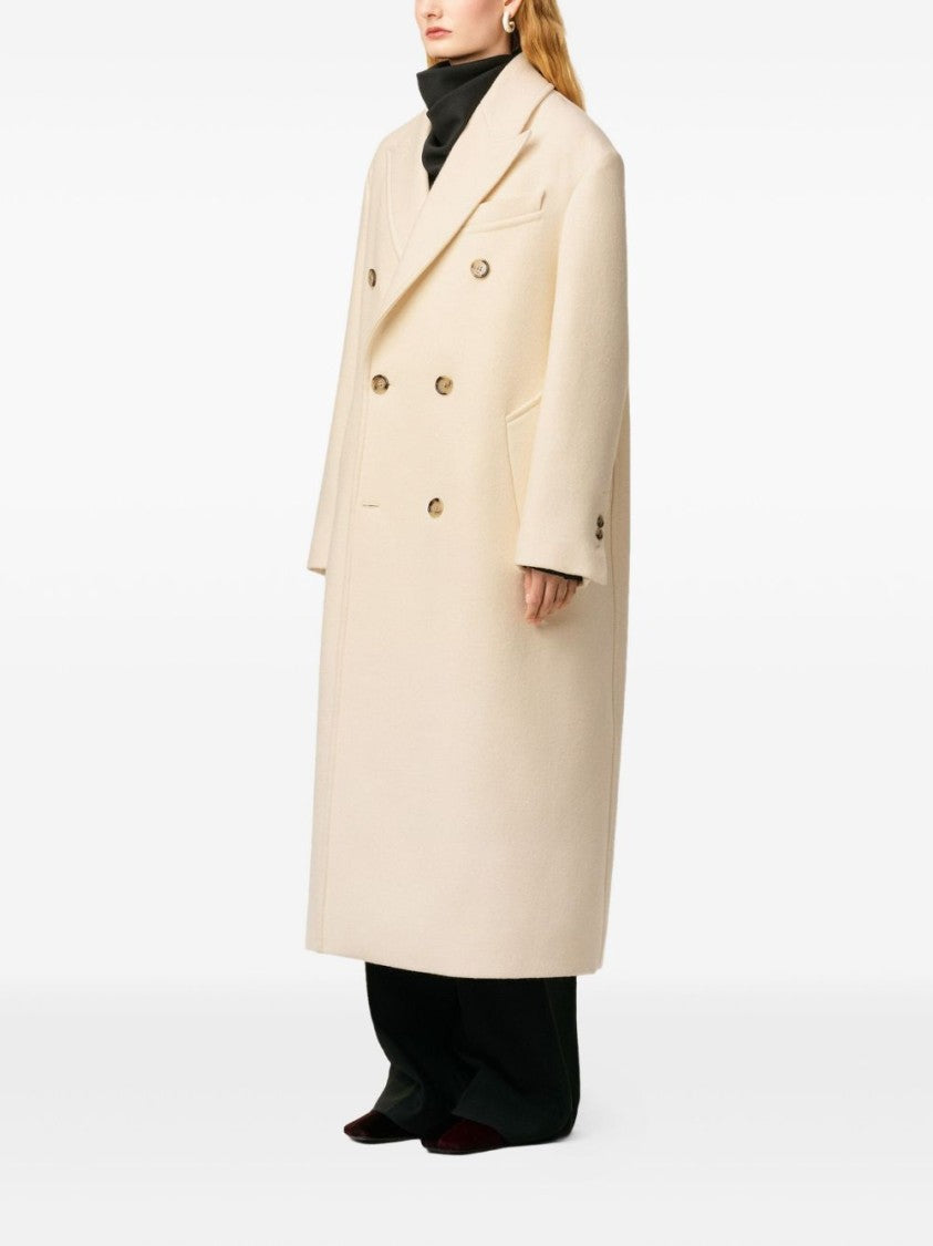 Ami Long Double-Breasted Coat