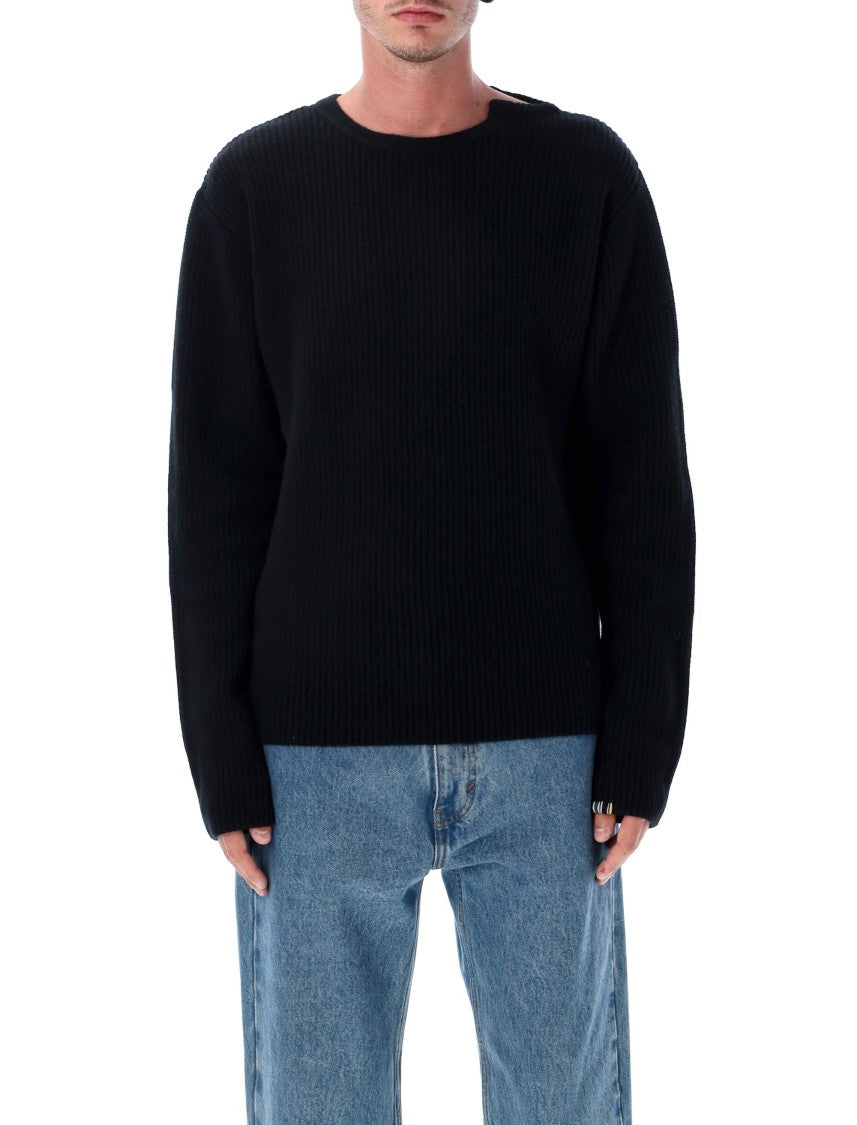 Extreme Cashmere You Relaxed Fit Ribbed Knit Sweater