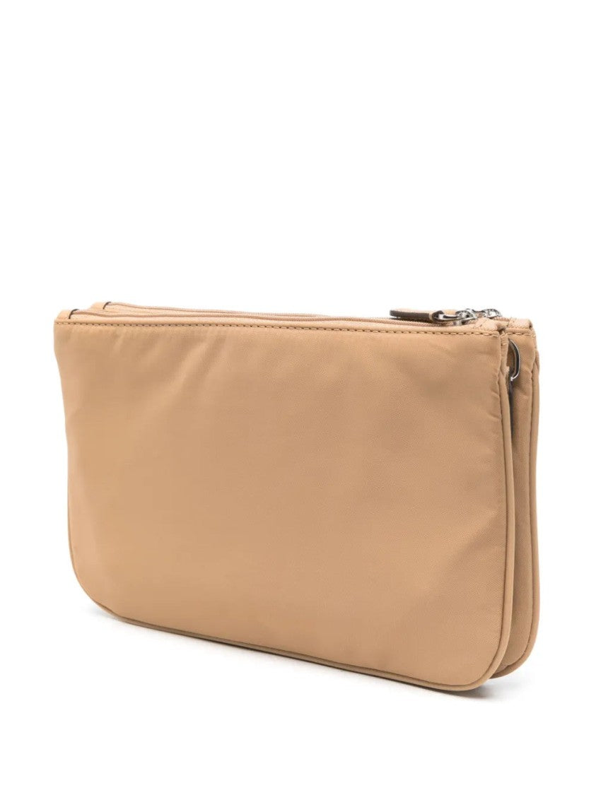 Lauren Ralph Lauren Medium Crossbody Bag In Beige Nylon