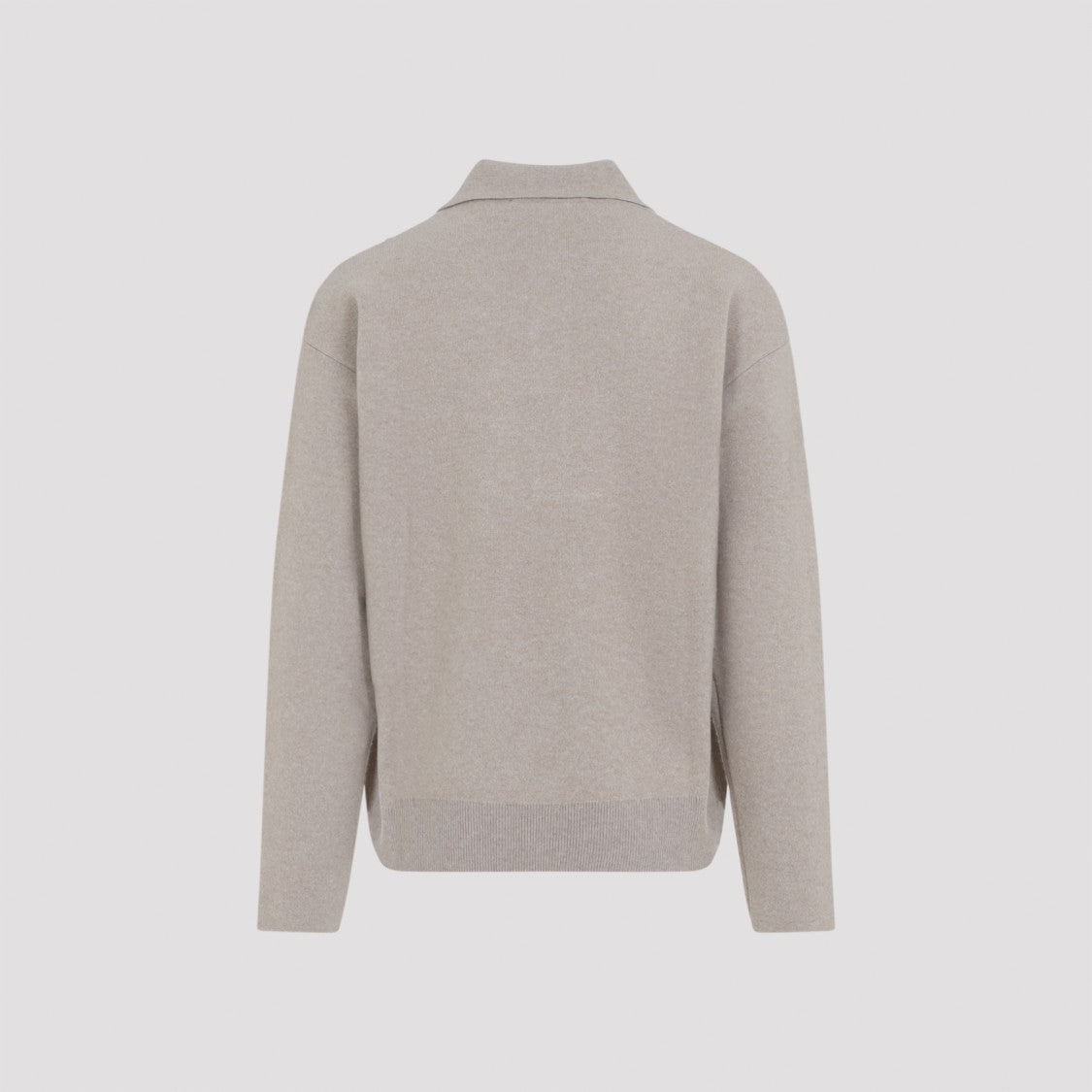 Jacquemus Vareuse Pallone Beige Merino Wool Pullover
