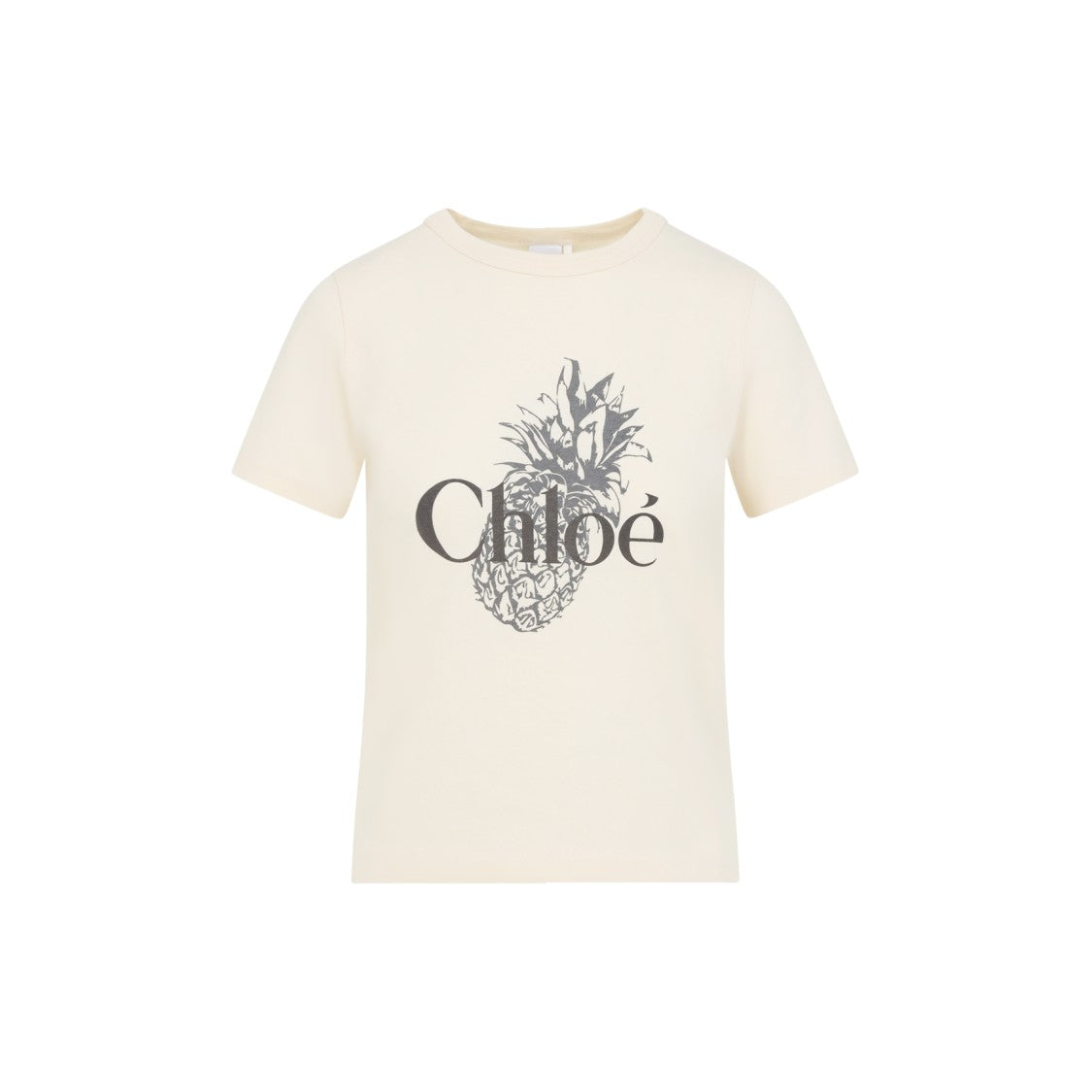 Chloé Tender Peach Beige Cotton T-Shirt