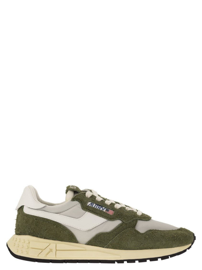 Autry Reelwind - Suede And Technical Textile Trainer