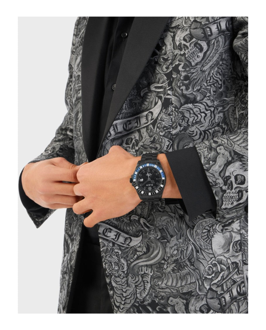 Philipp Plein Gmt-I Challenger Baguettes Bracelet Watch