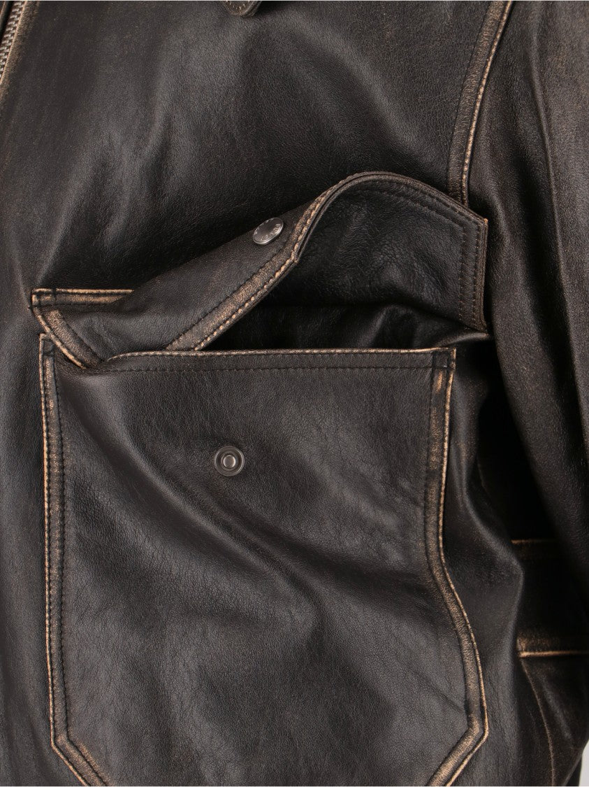 Dunst Lambskin Jacket – Brown