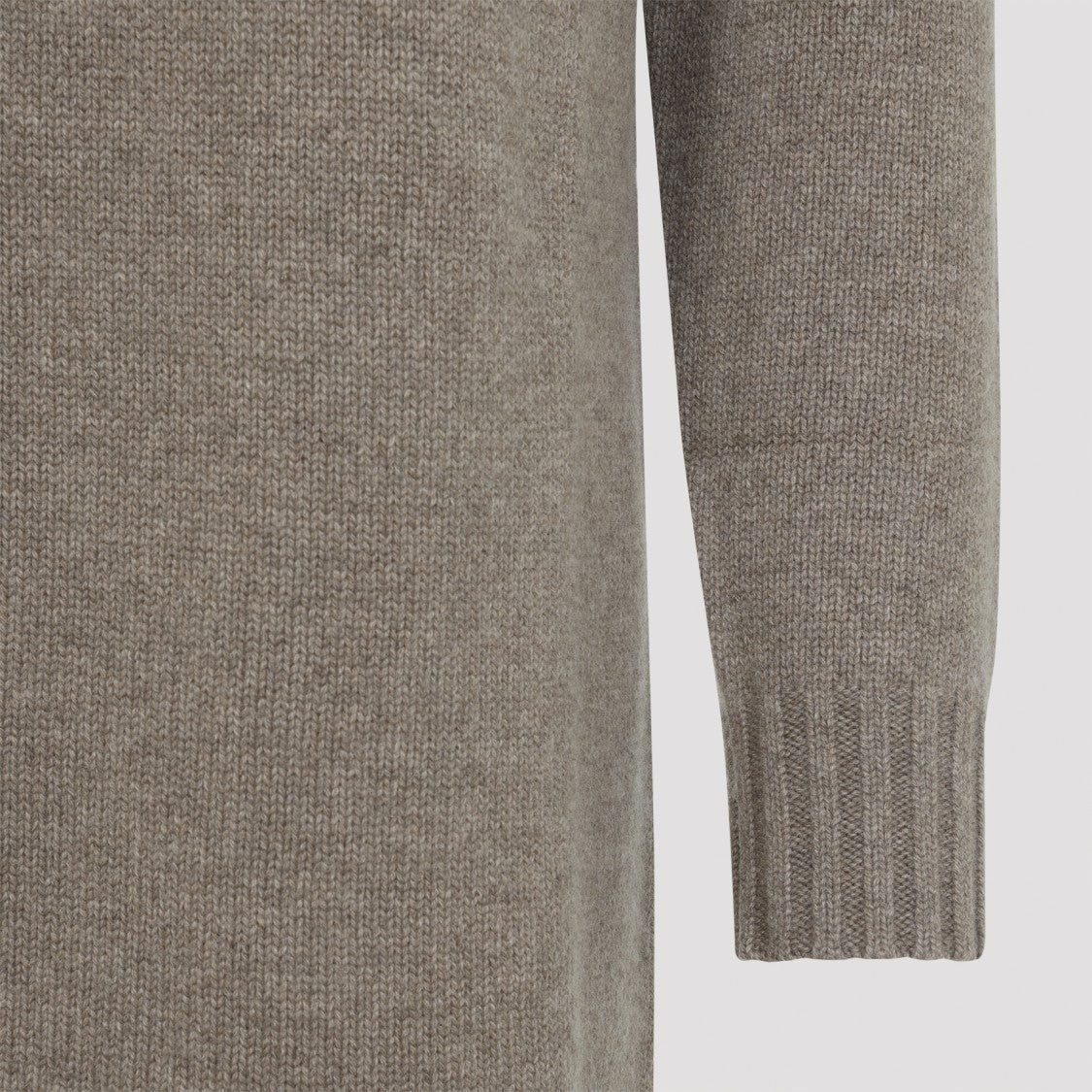 Max Mara Summer Beige Cashmere Midi Dress
