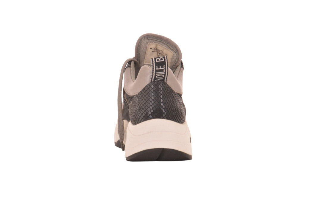 Voile Blanche Two-Tone Suede And Technical Nylon Sneakers