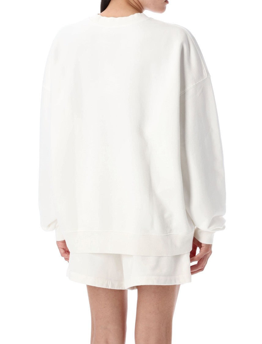 Anine Bing Miles Monogram Fleece Sweatshirt