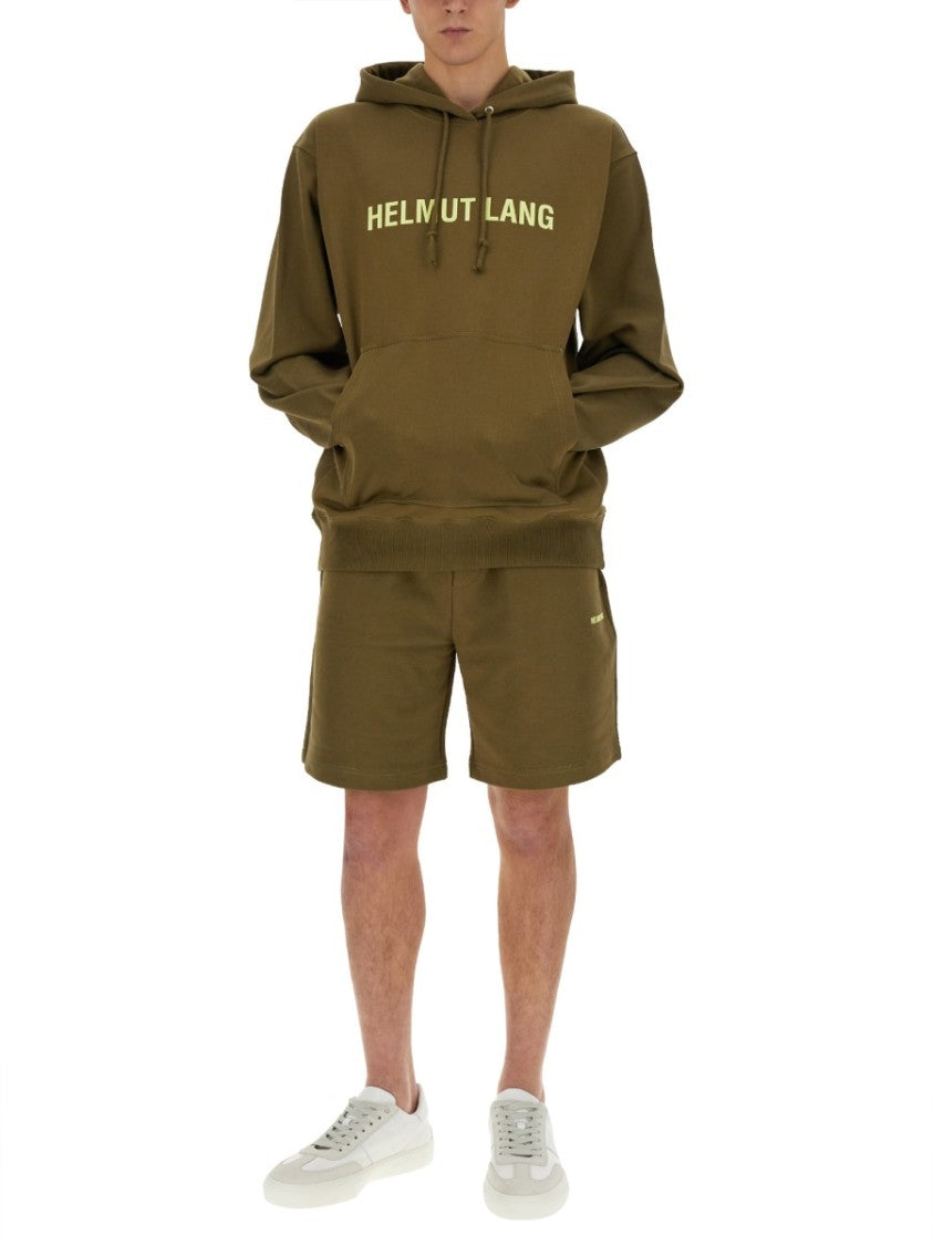 Helmut Lang Crewneck Sweatshirt With Bold Logo Detail