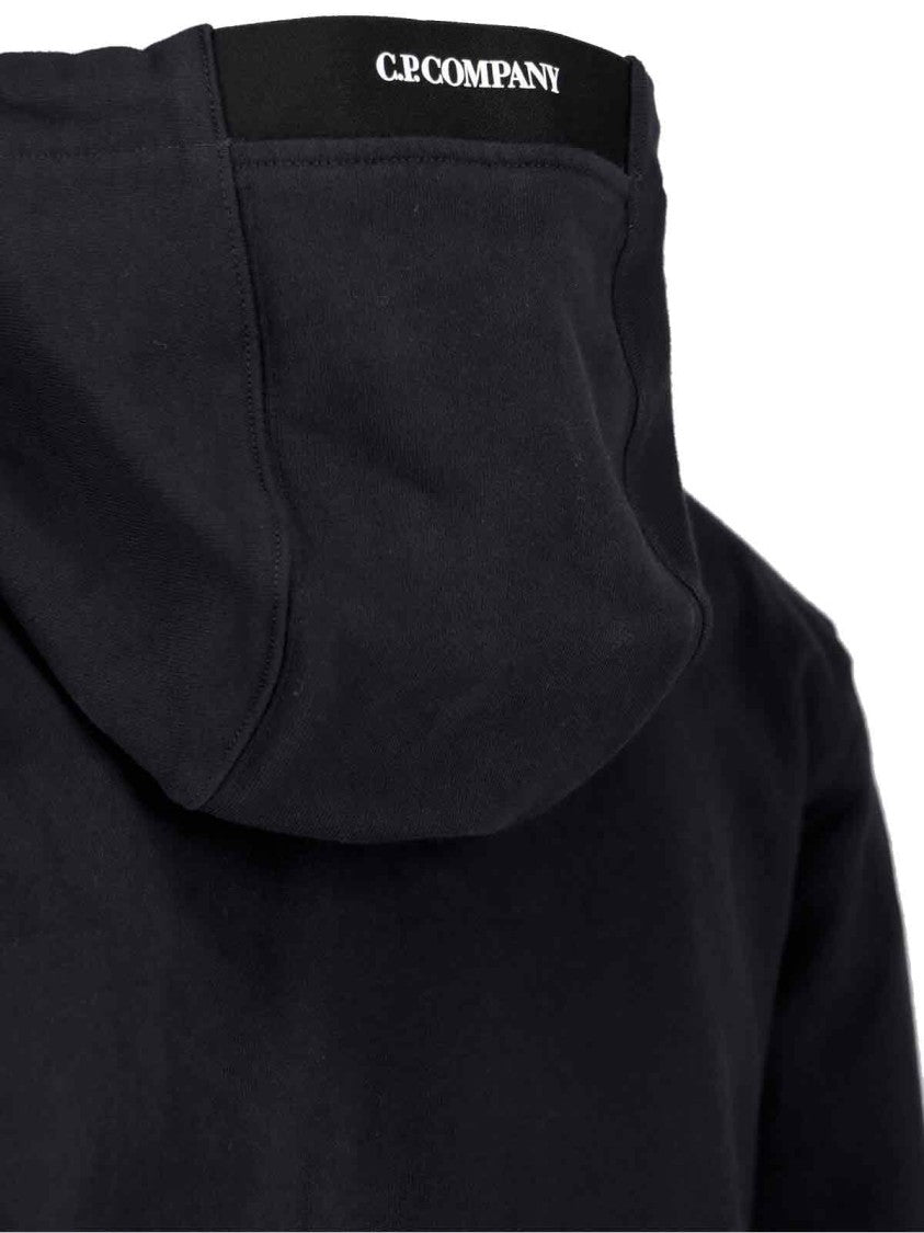 C.P. Company Logo Hoodie – Black