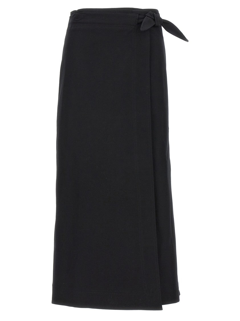 Ganni Herringbone Canvas' Skirt