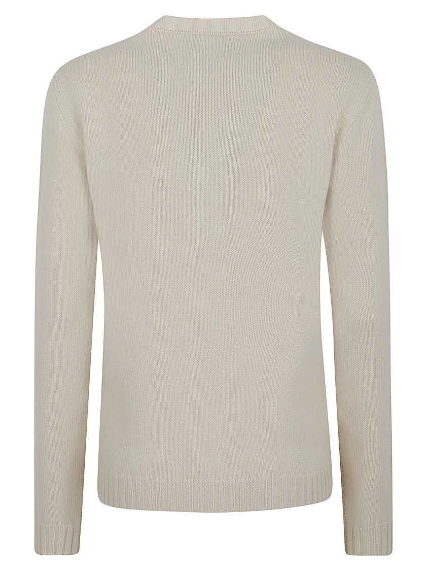 Valentino Garavani Embroidered Heart Detail Wool Sweater