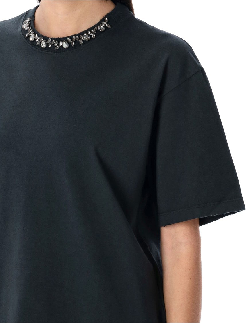 Golden Goose Crystal Neck Trim Tshirt