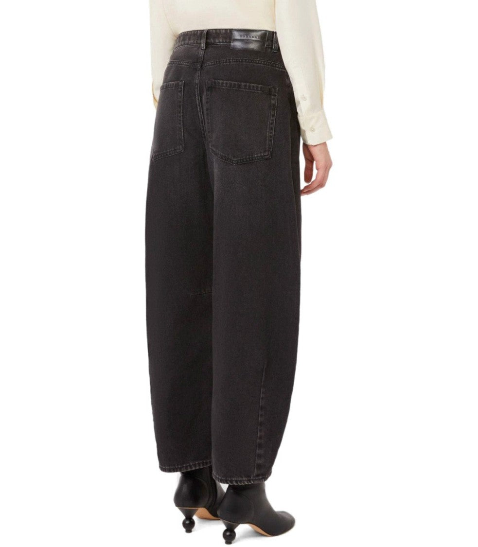 Max Mara Douglas Black Barrel Jeans