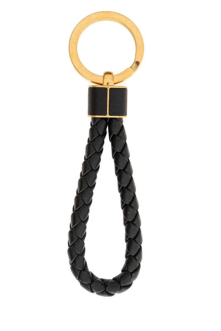 Bottega Veneta Braided Lambskin Leather Keyring