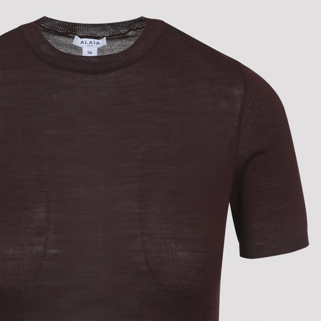Alaïa Bordeaux Wool And Silk Slim-Fit Bodysuit