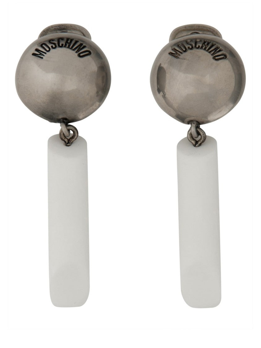 Moschino Logo Earrings