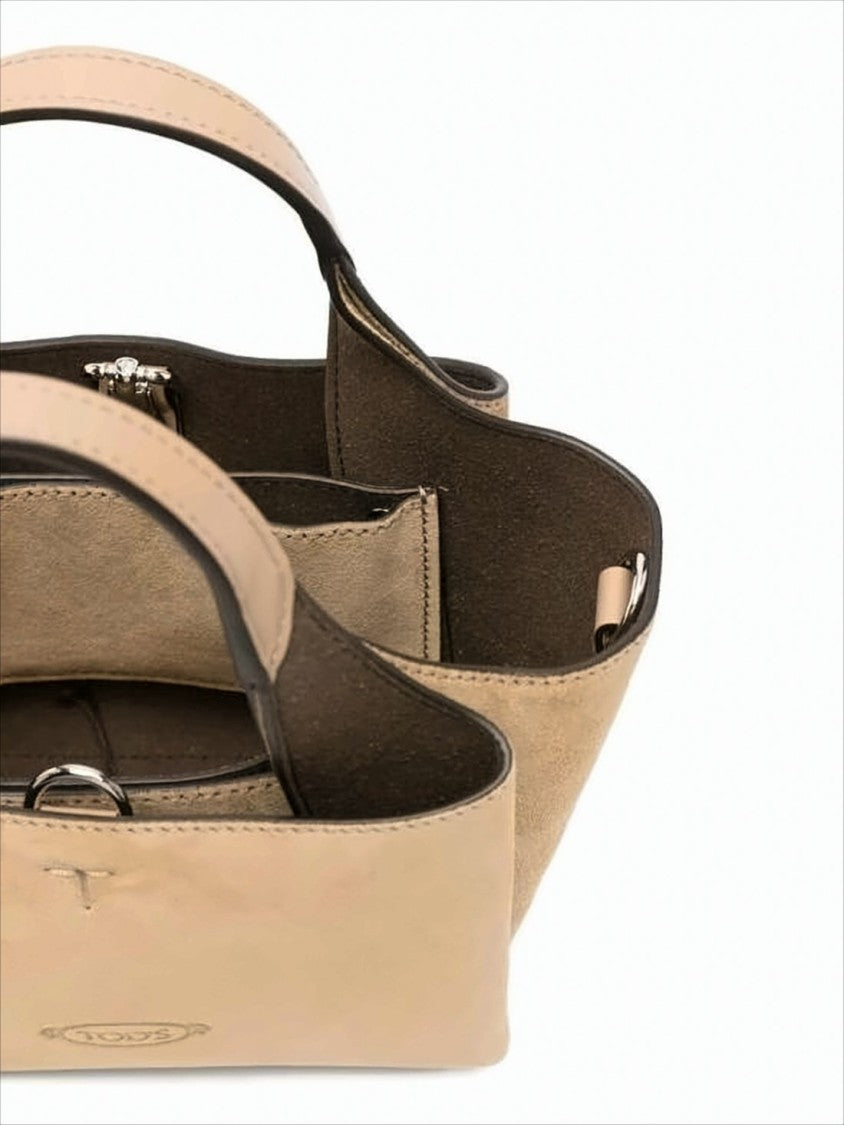Tod's Compact Calf Leather Shoulder Bag With Adjustable Strap
