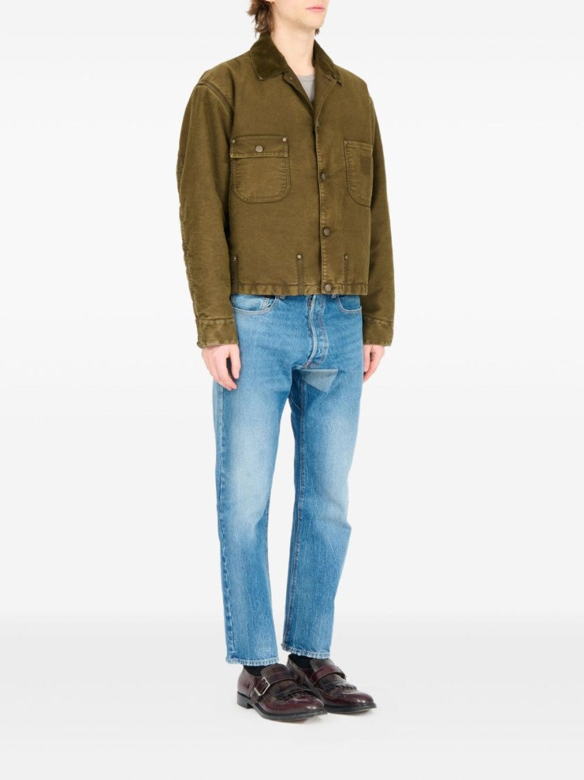 Maison Margiela Boxy Cropped Jacket With Flap Pockets