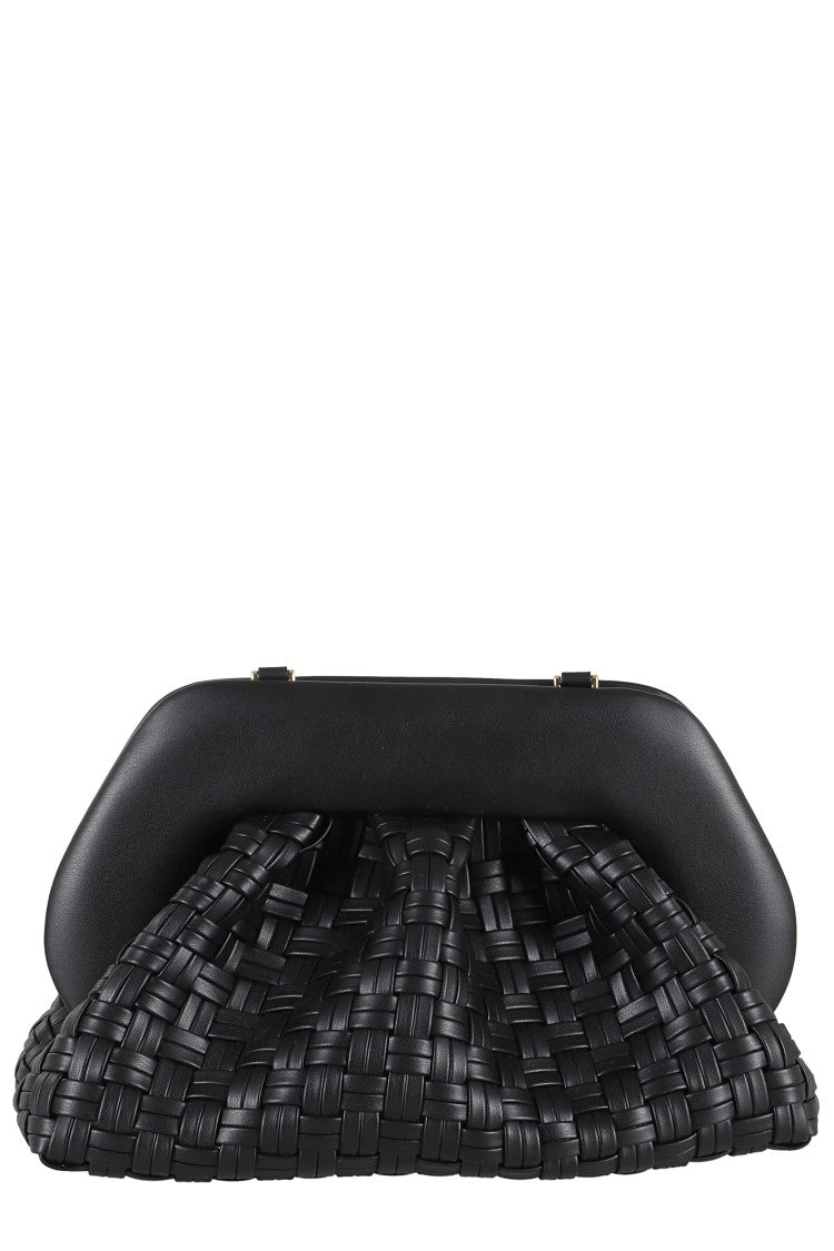 Themoirè Woven-Pattern Compact Bag