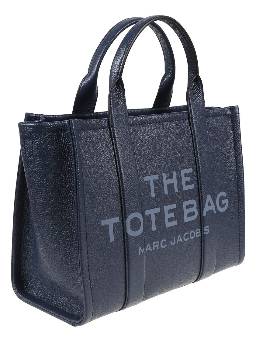 Marc Jacobs Grainy Leather Tote Bag With Engraved Logo