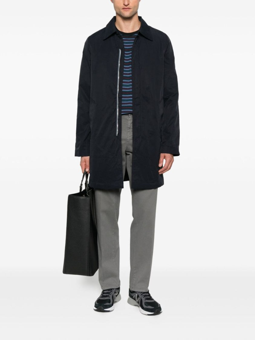 Dondup Straight-Cut Cotton Trousers With Slash Pockets