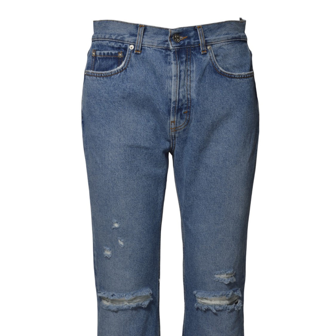 Séfr Rider Cut Jeans In Blue Denim