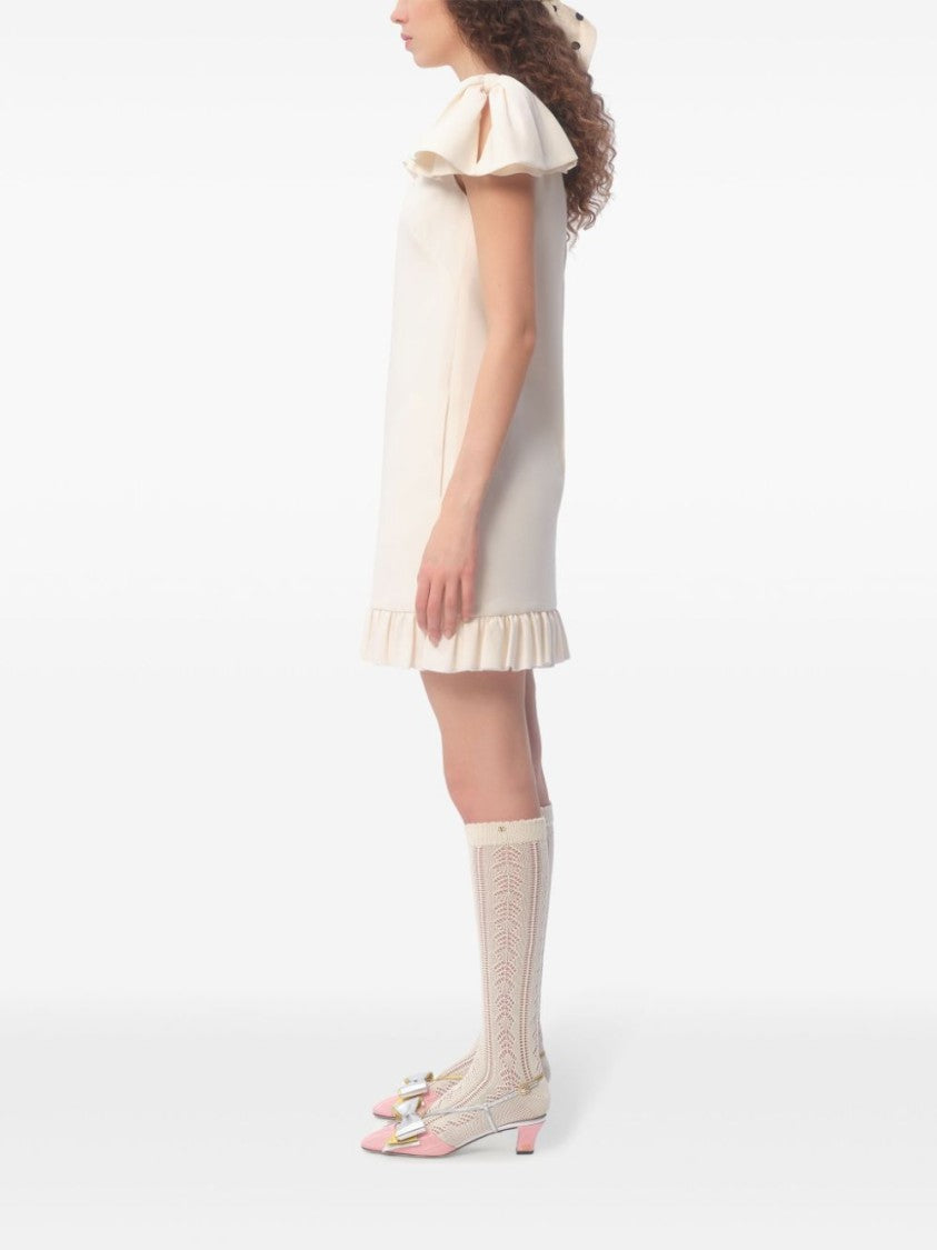 Valentino White Crepe Couture Dress