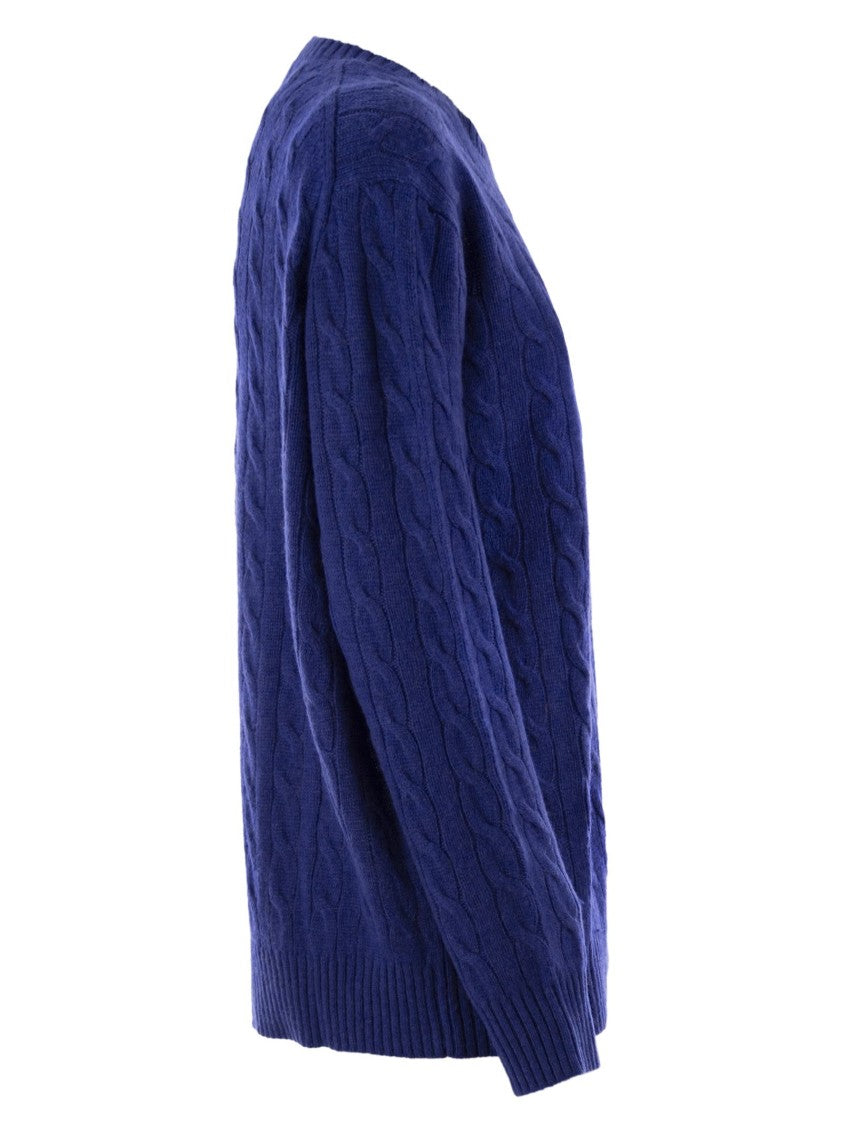 Polo Ralph Lauren Plaited Wool And Cashmere Crew-Neck