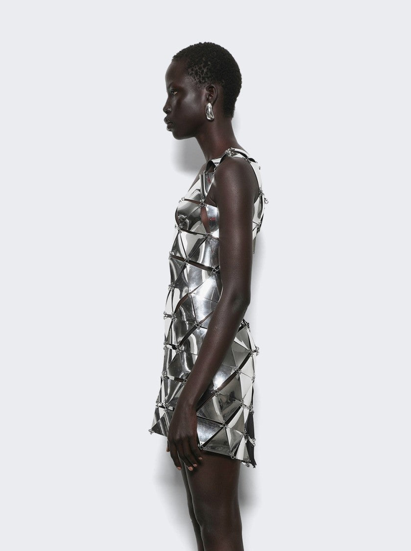 Rabanne Short Dress In Assembly Miroir