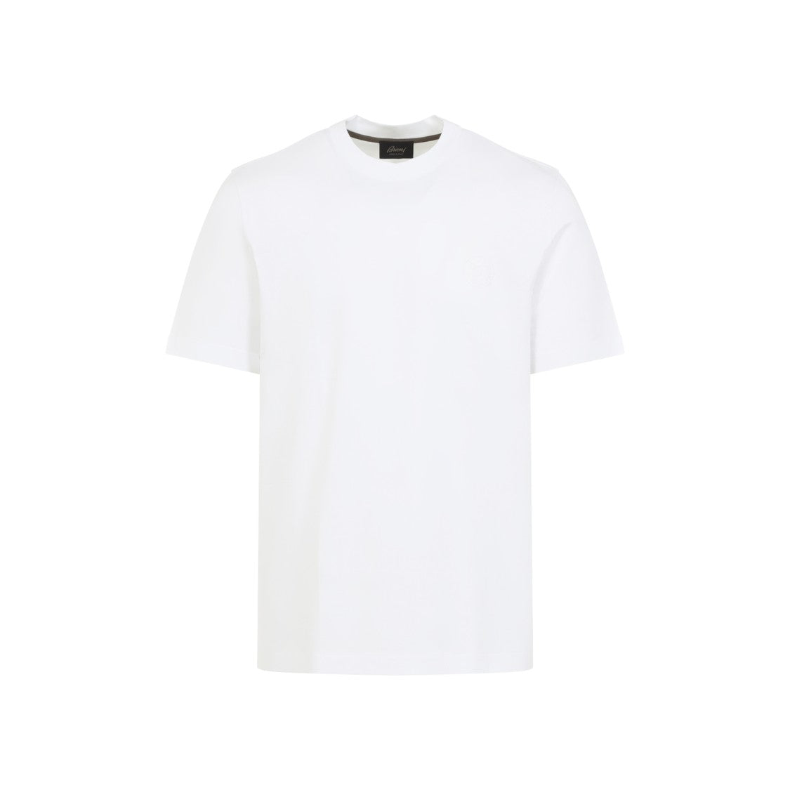 Brioni Classic Short-Sleeve T-Shirt With Logo Detail