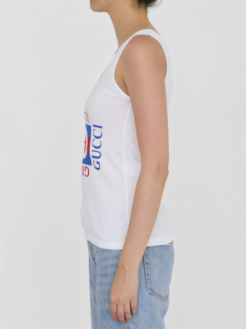 Gucci Sleeveless Top With Deep V-Neck