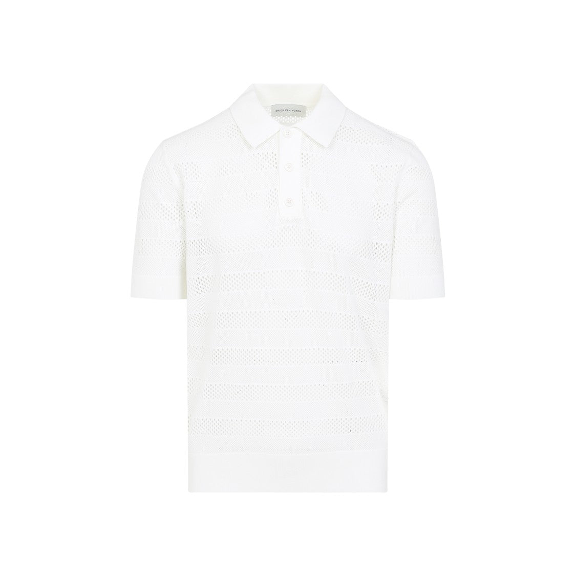 Dries Van Noten Mercy White Viscose Polo