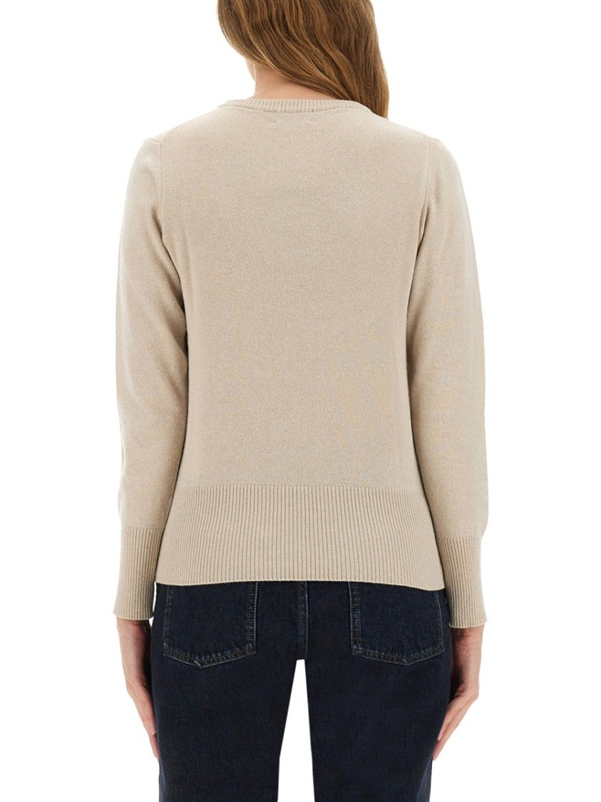 Woolrich Slim Fit Wool Jersey With Ribbed Detailing