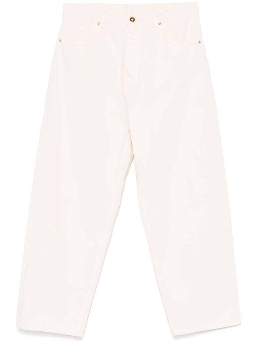 Drôle De Monsieur Light Beige Loose-Fit Denim Jeans