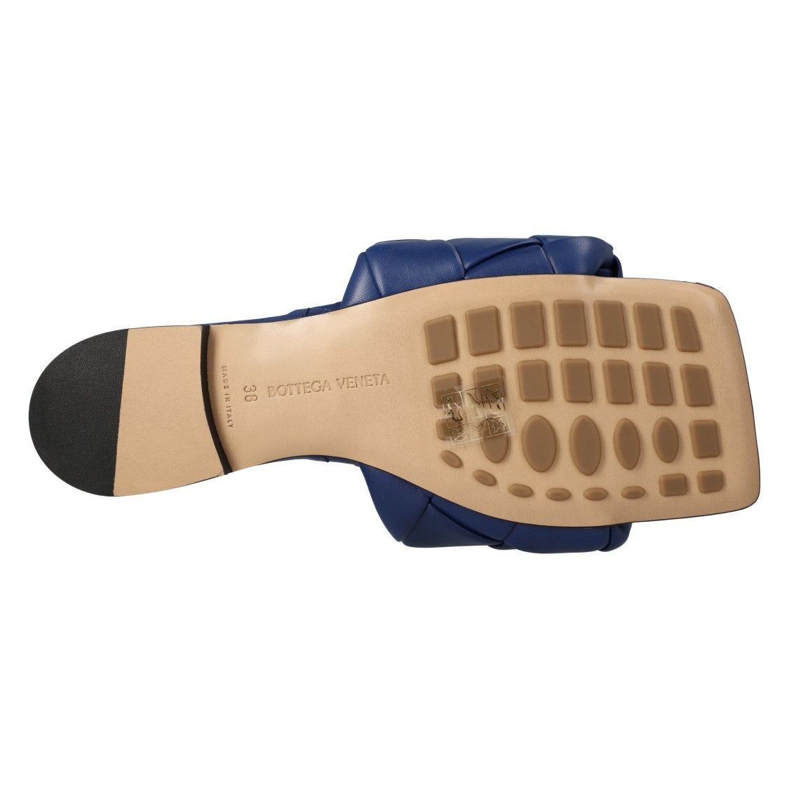 Bottega Veneta Lido Flat Sandal Blue