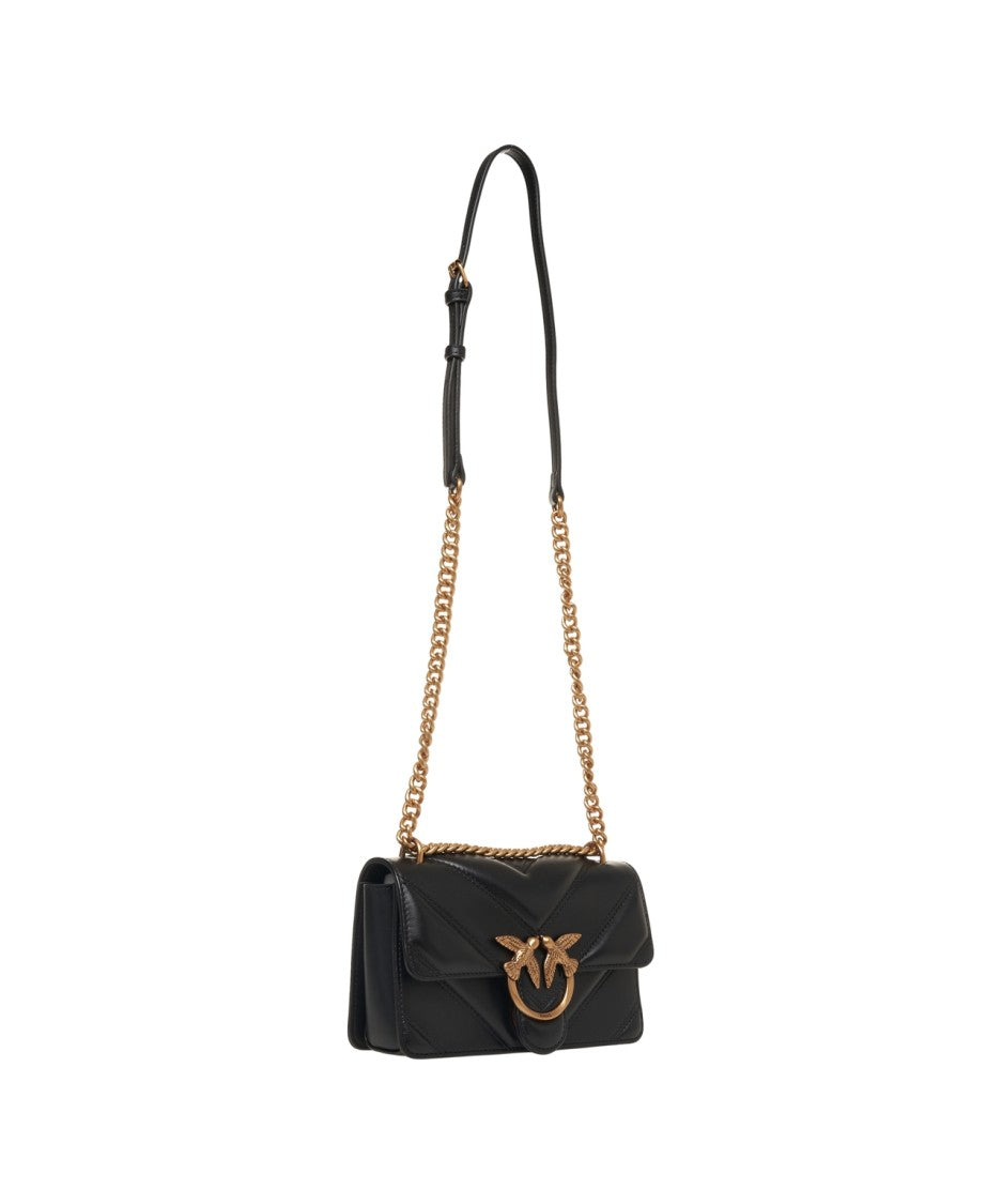 Pinko Quilted Leather Shoulder Bag