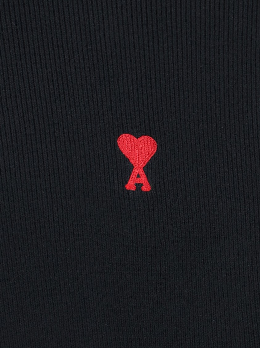 Ami Logo Sweater – Black