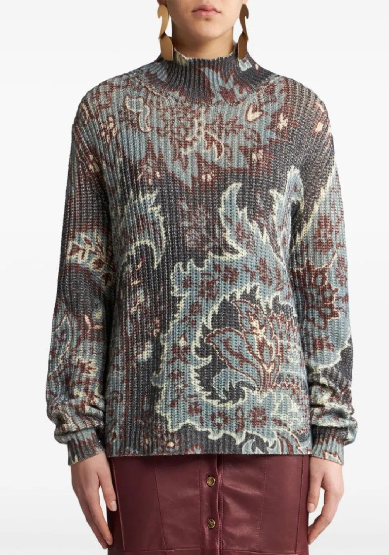Etro High Neck Knitwear Tops