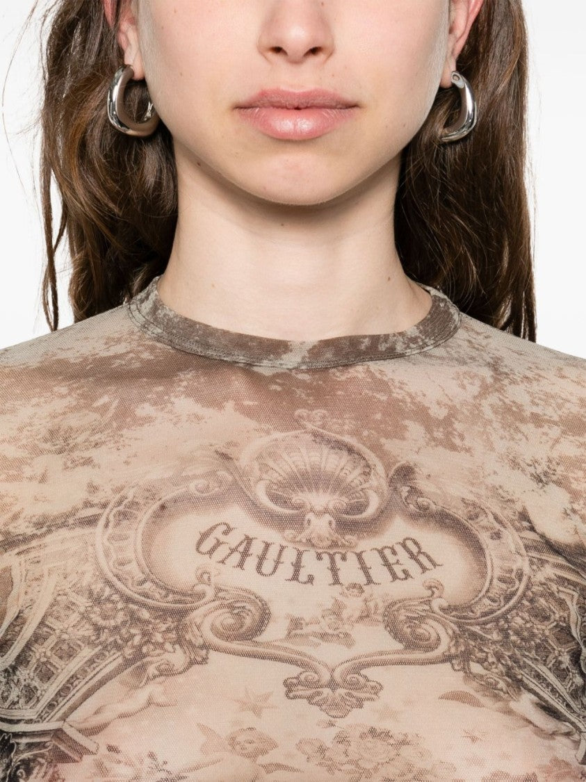 Jean Paul Gaultier Multicolor Mèdaillon Top