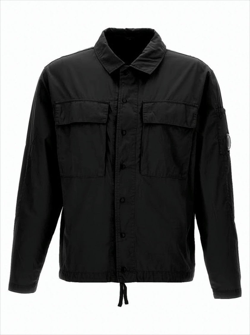 C.P. Company Boxy Fit Long-Sleeve Shirt With Flap Pockets