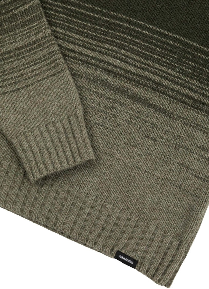 Colmar Originals Two-Tone Gradient Crewneck Sweater With Ribbed Trims