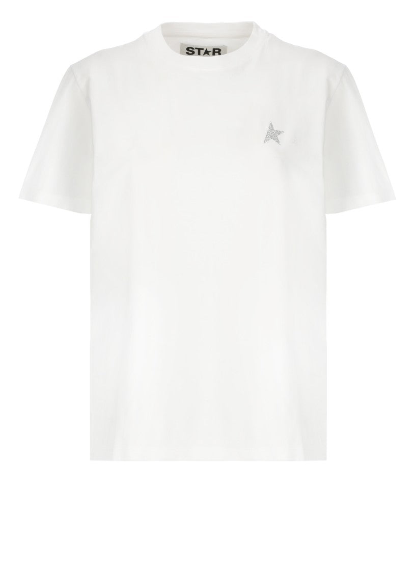 Golden Goose Iconic Star Emblem White Cotton T-Shirt