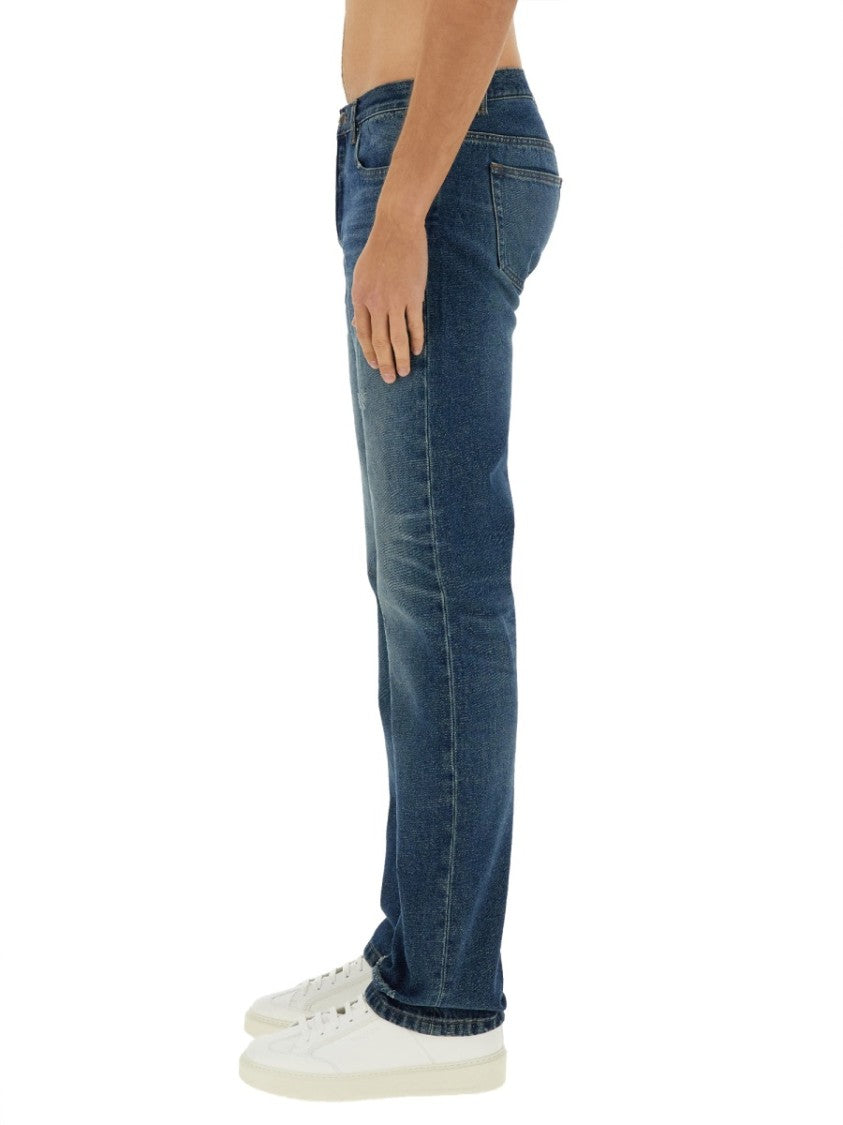 A.P.C. Regular Fit Faded Blue Jeans